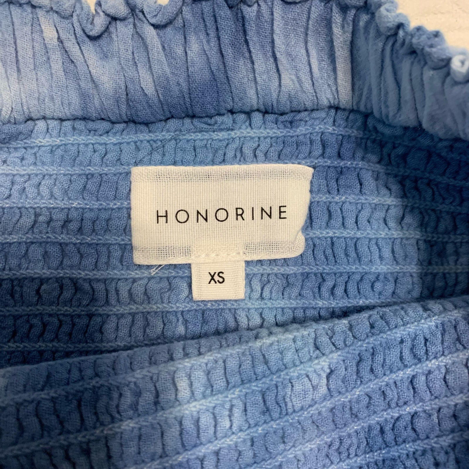 St. Bernard Honorine Tie Dye Smocked Ruffled Mini Skirt Blue Xs — image 5 of 6